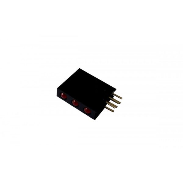 LED قابدار 3تایی قرمز رایت 3mm